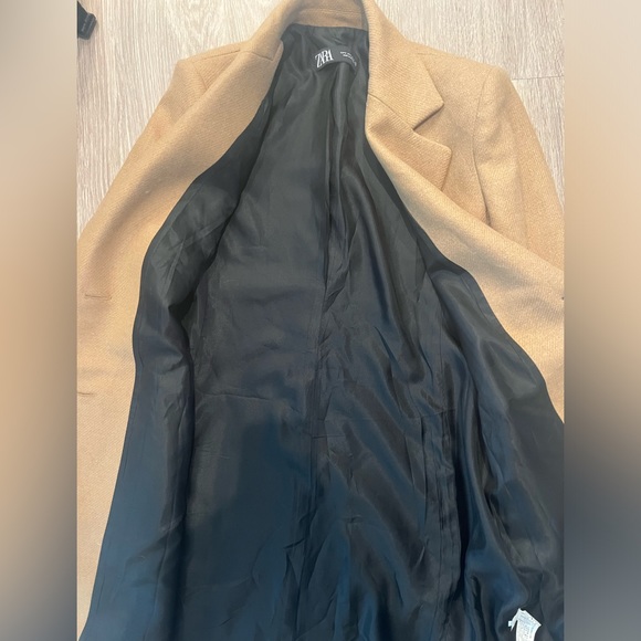 Zara Camel Coat Pea Coat - Picture 2 of 4